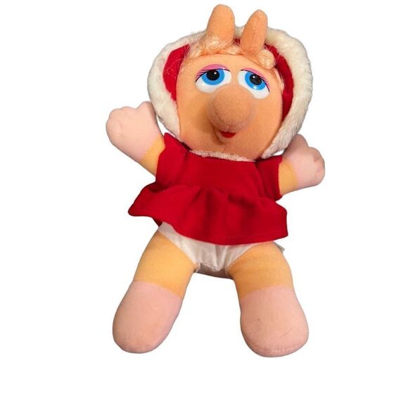 Vintage 80’ Baby Miss Peggy and Baby Kermit Muppet Babies Plushies - Picture 5 of 10